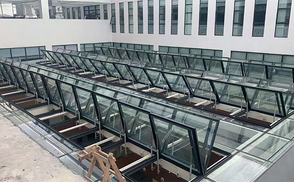 百安科技有限公司近期玉门排烟窗项目案例分享